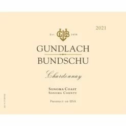 Gundlach Bundschu Chardonnay 2021 -Gaia Sales Store idxc19xawrlk7lemfh2p