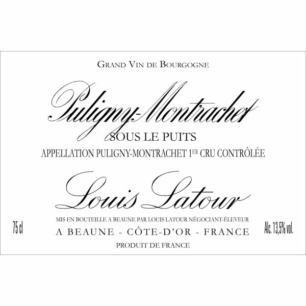 Louis Latour Puligny-Montrachet Sous Le Puits Premier Cru 2020 4 Louis Latour Puligny-Montrachet Sous Le Puits Premier Cru 2020 - Image 2